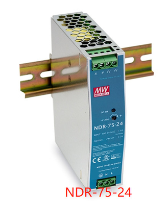 গড় ওয়েল 75W DIN রেল পাওয়ার সাপ্লাই NDR-75 NDR-120 NDR-240
