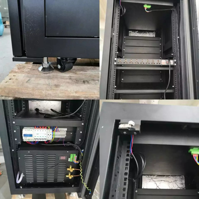 DC48V ফ্যান সহ 42U 600mm আউটডোর সার্ভার 19 ইঞ্চি র্যাক মাউন্ট ক্যাবিনেট