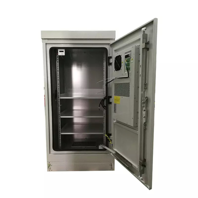 IP55 19 ইঞ্চি হালকা ধূসর টেলিকম র্যাক ক্যাবিনেট আউটডোর 27U 40U