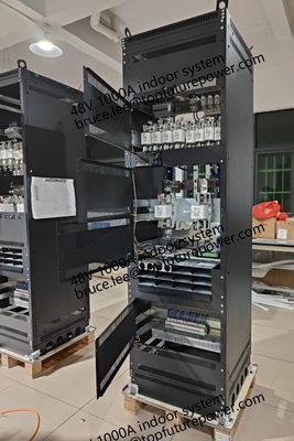 কাস্টম মেড পাওয়ার প্ল্যান্ট FP2 48Vdc 48kw 1000A ইনডোর টেলিকম বিগ প্ল্যান্ট এলটেক রেক্টিফায়ার স্মার্টপ্যাক 2 কন্ট্রোলার 3 ফেজ 208V