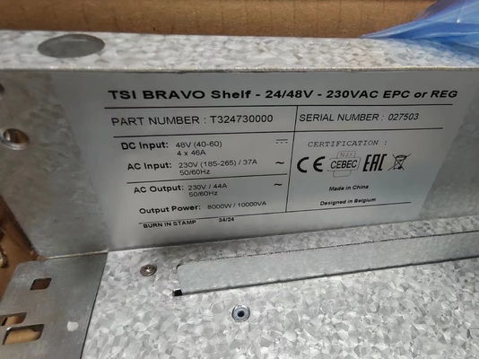 CE+T পাওয়ার টিএসআই BRAVO 24/48V 230VAC 2U পাওয়ার 19 ইঞ্চি ক্যাবিনেটের জন্য রেলফ P/N T324730000