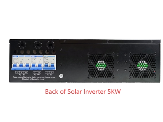 র্যাক মাউন্ট হাইব্রিড 5kw 8kw 10kw সৌর শক্তি সঞ্চয় সিস্টেম 240v এসি ইনভার্টার সৌর শক্তি ইনভার্টার