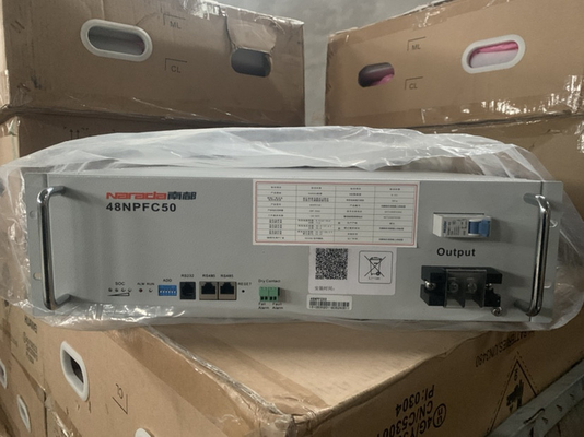 নারদা টেলিকম লিথিয়াম ব্যাটারি 48NPFC50 5G বেস স্টেশন যোগাযোগ 48V 50Ah