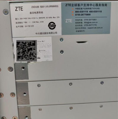 উচ্চ দক্ষতা সম্পন্ন ZTE -48v 200a টেলিকম পাওয়ার সাপ্লাই সিস্টেম ZXDU68 B201 এম্বেডেড