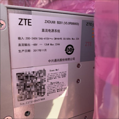উচ্চ দক্ষতা সম্পন্ন ZTE -48v 200a টেলিকম পাওয়ার সাপ্লাই সিস্টেম ZXDU68 B201 এম্বেডেড