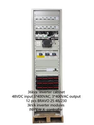 CE+T 36KVA এসি ডিসি ইনভার্টার ক্যাবিনেট BRAVO 25 48/2303PH 36KVA 24KVA 12KVA সিস্টেম ক্যাবিনেট