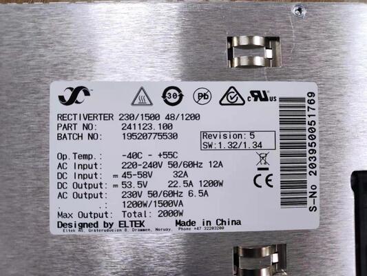 Eltek DC AC ইনভার্টার রেকটিভার্টার মডিউল 115V/750VA 48V/600W উচ্চ দক্ষতা পাওয়ার কনভার্সন সহ