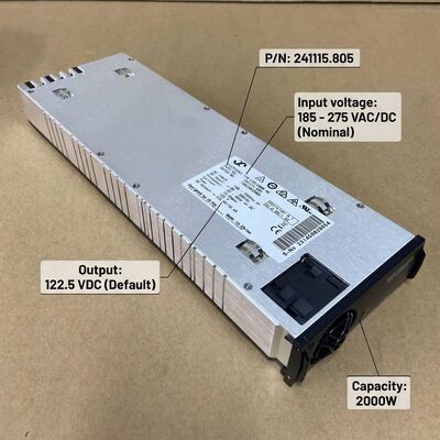Eltek Flatpack2 110V 2000 HE রেকটিফায়ার মডিউল P/N: 241115.805 ইউটিলিটি সাবস্টেশনগুলির জন্য উচ্চ দক্ষতার ডিসি পাওয়ার
