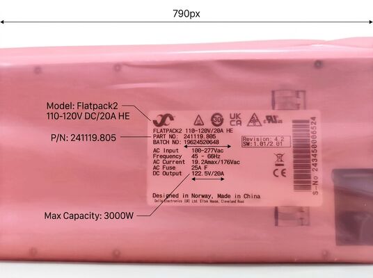 Eltek Flatpack2 3000W উচ্চ-দক্ষতা রেকটিফায়ার মডিউল 1U ফর্ম ফ্যাক্টর পাওয়ার সলিউশন সহ