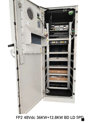 48Vdc 36+12.8KW সোলার-হাইব্রিড পাওয়ার ক্যাবিনেট টাইপ 4 ঘের এবং ফ্ল্যাটপ্যাক2 মডিউল সহ