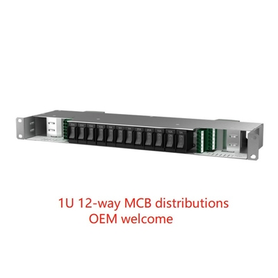 12 ওয়ে MCB ডেটা সেন্টার র্যাক PDU পাওয়ার ডিস্ট্রিবিউশন ইউনিট 1U