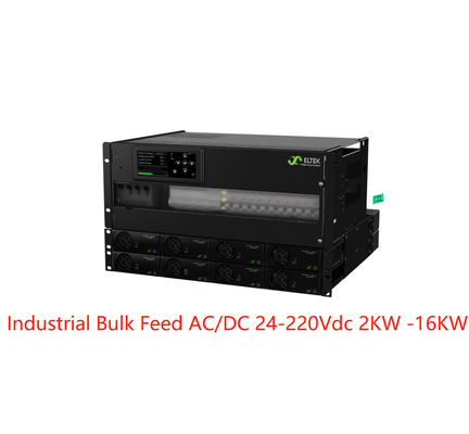 Eltek ইন্ডাস্ট্রিয়াল বাল্ক ফিড AC/DC সিস্টেম 24-220Vdc 2kw- 16kw ফ্ল্যাটপ্যাক 2 রেকটিফায়ার সহ