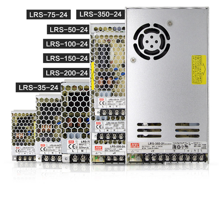 মিন ওয়েল LRS সিরিজ রেকটিফায়ার 50W একক আউটপুট সুইচিং পাওয়ার সাপ্লাই LRS-50-5 LRS-50-12 LRS-50-24 LRS সিরিজ 35W থেকে