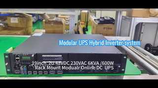 টেলিকম এবং শিল্প অ্যাপ্লিকেশনের জন্য 6KVA মডুলার অনলাইন ইউপিএস সিস্টেম